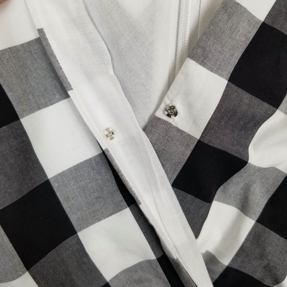 J Crew Faux Wrap Gingham Poplin Midi Dress Size 10 - Picture 5 of 10